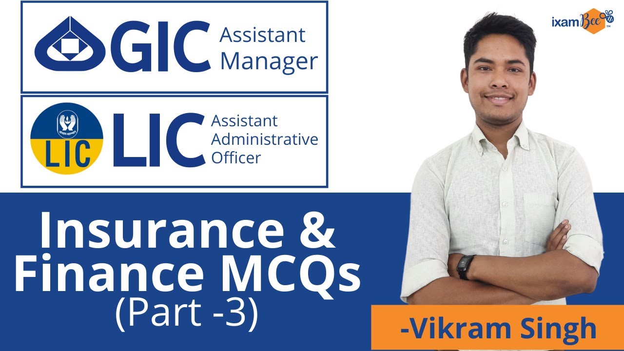 Insurance & Finance MCQs Part-3 | GIC AM & LIC AAO | Vikram Singh