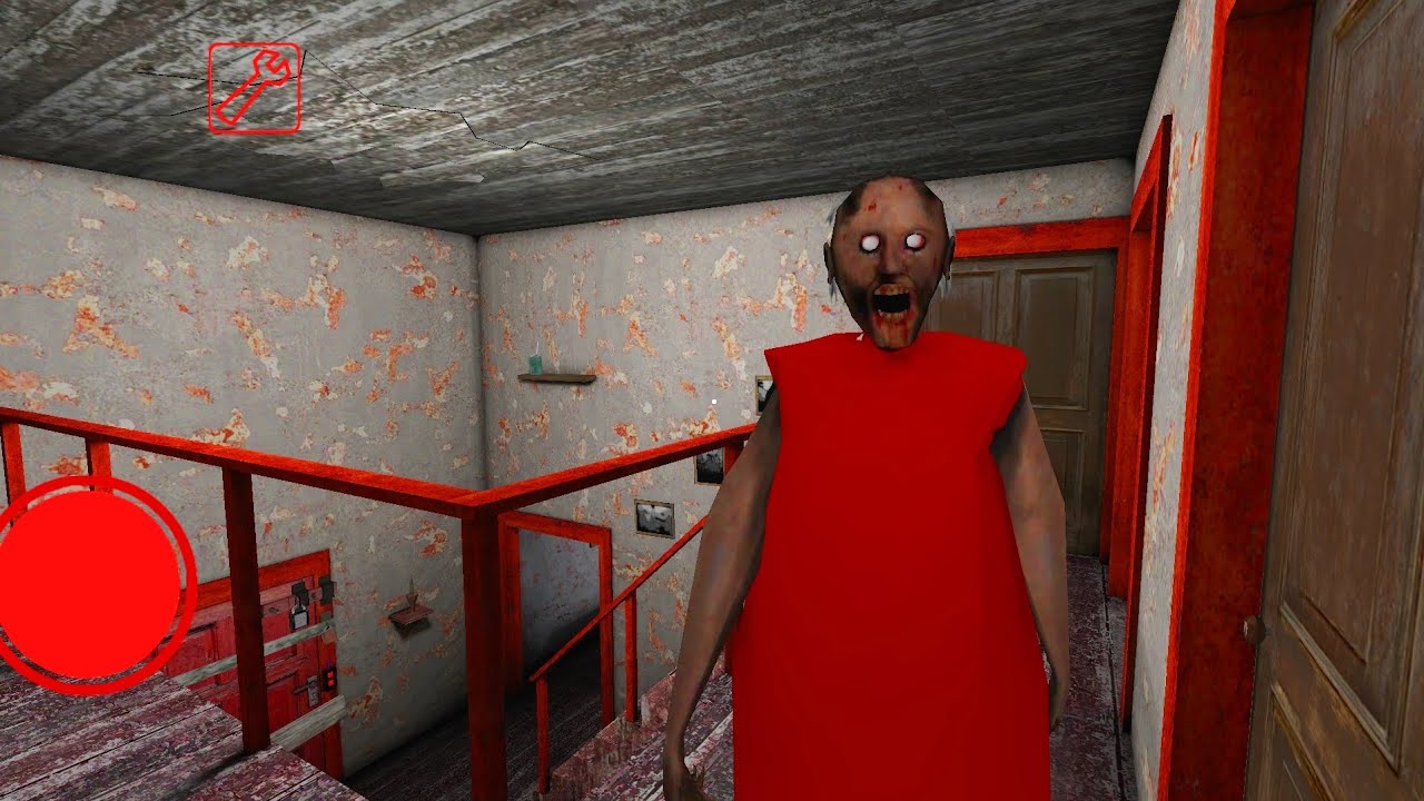 Granny Game Horror Escape Gameplay | Granny Red Mod Ep 9