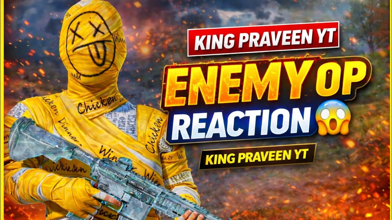 ENEMY OP REACTION😱||YE KYA MAR DIYA BHAI😱||ENEMY SHOCKED ON MY SPRAY #bgmi #pubg #kingpraveenyt 