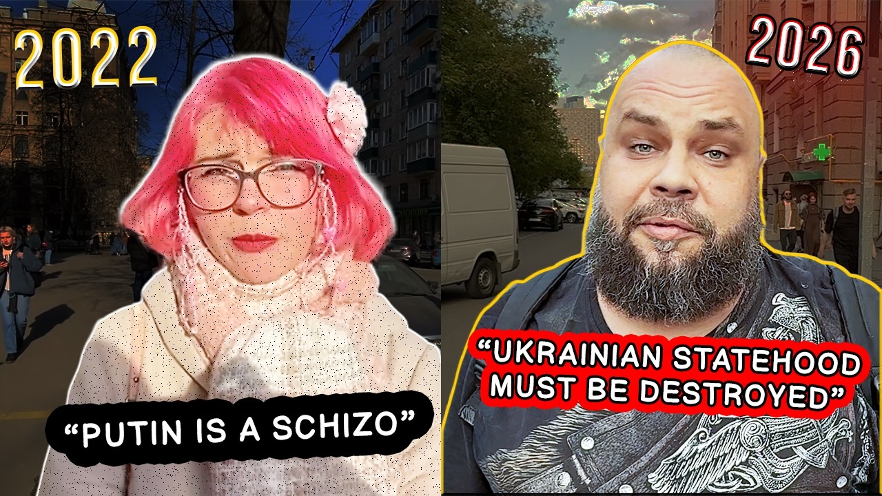 Comparison of Russian responses when the war first began and NOW