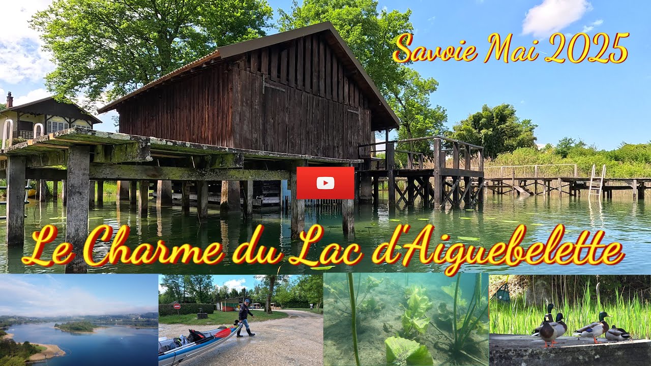 Aiguebelette est l’un des lacs naturels les plus chauds de France. Il est situé en Savoie. Mai 2025