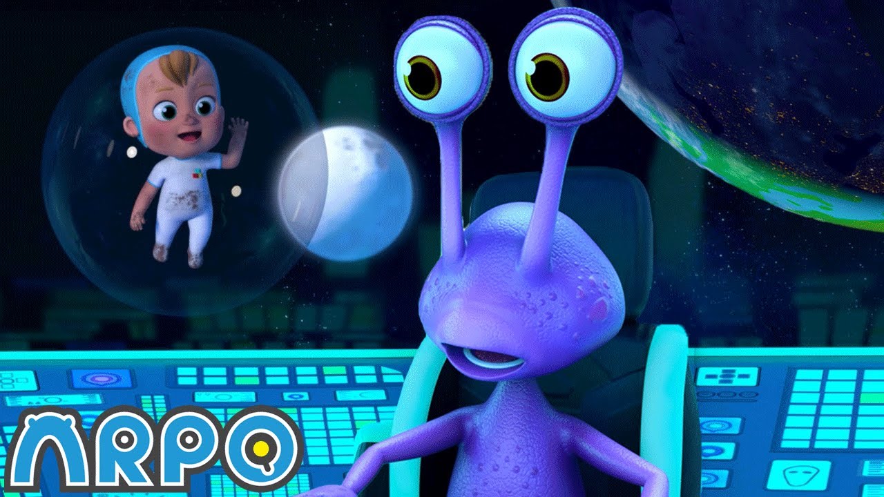 Bolhas coloridas no espaço 🌌🚀 Alienígena 👽  ARPO o Robô em Português | Desenho Animados