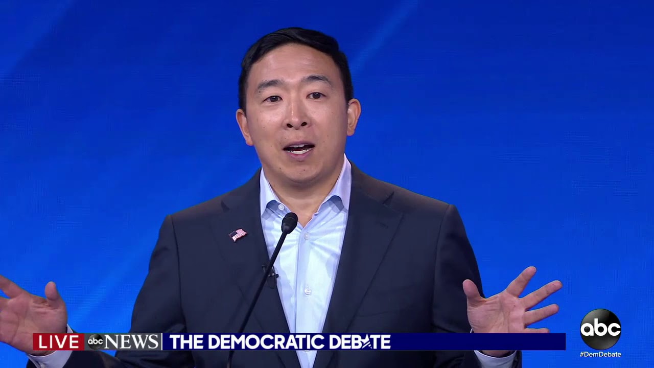 Andrew Yangs Policy on Corporate Interests - Democracy Dollars | Wash Out The Corporate Money!
