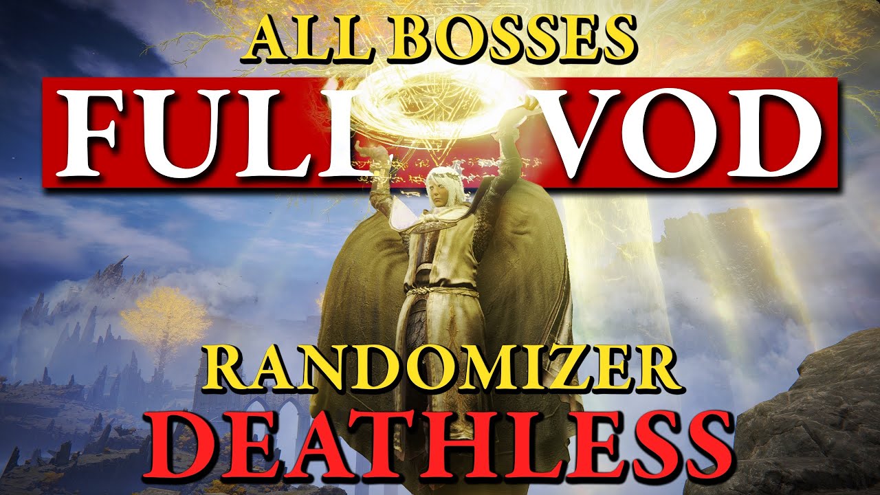 All (207) Bosses Randomizer Deathless Run FULL VOD [1/2]