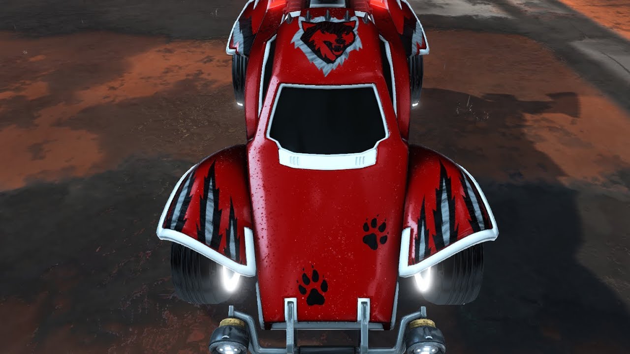 Rocket League - All Painted Lone Wolf decals from the Overdrive crate