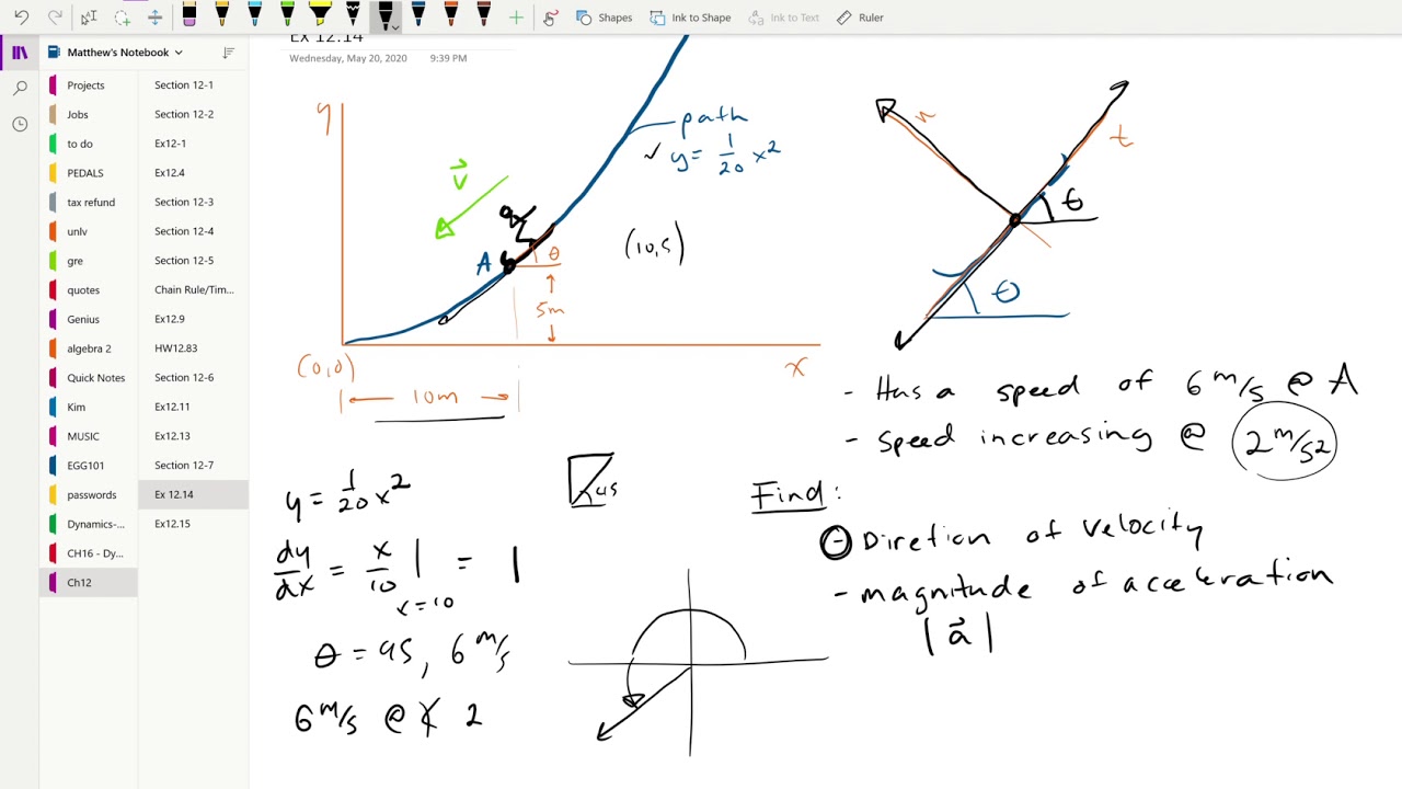 EX 12.14 - Engineering Dynamics - Matt Pusko