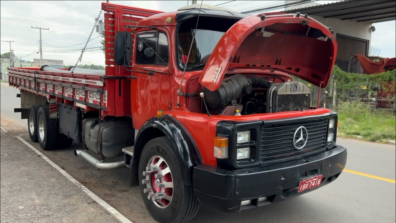 Que Vermelhao é esse ! Mercedes-Benz 1513 #ferigolocaminhoes
