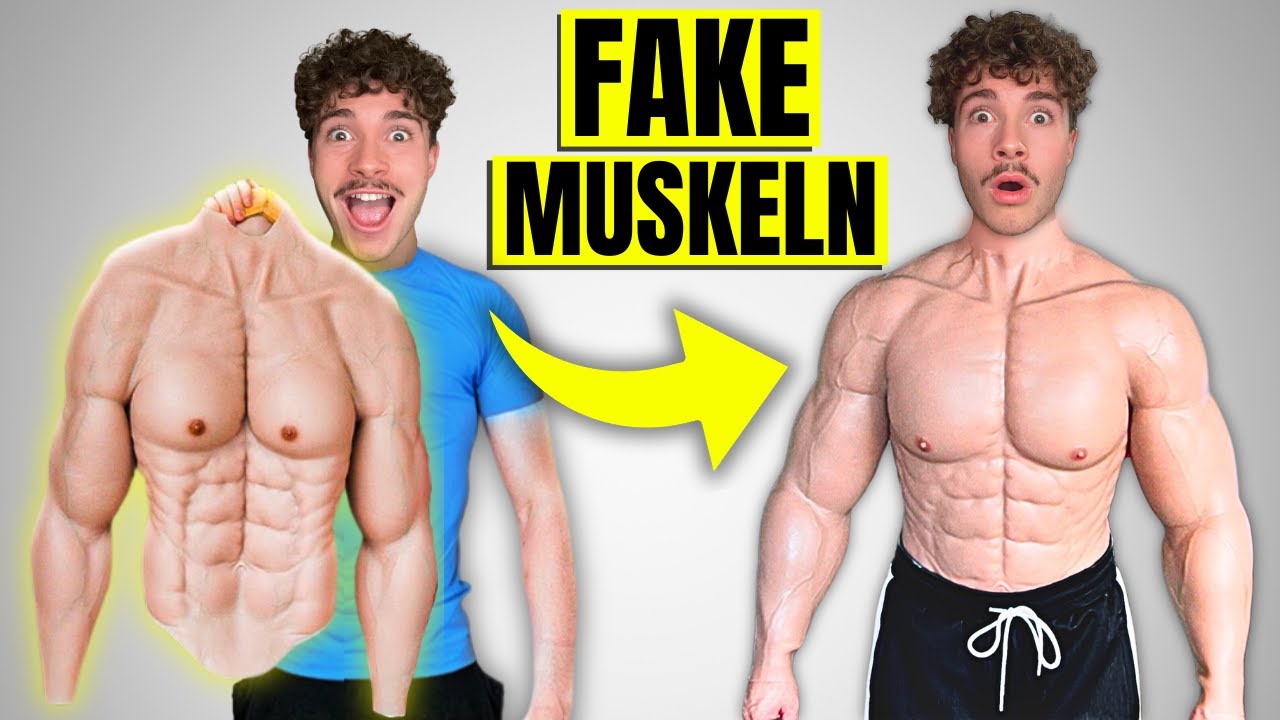 24h im realistischsten FAKE Muskelanzug der Welt!