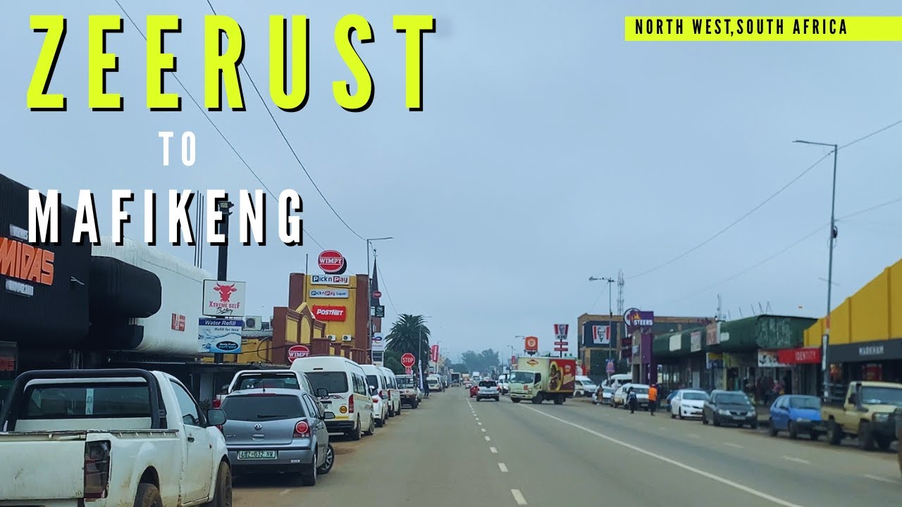 Driving from Zeerust to Mafikeng | North West | South Africa |