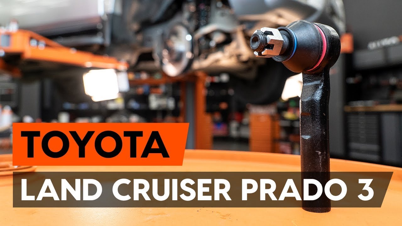 How to change tie rod end / track rod end on TOYOTA LAND CRUISER PRADO 3 (J120) [TUTORIAL AUTODOC]