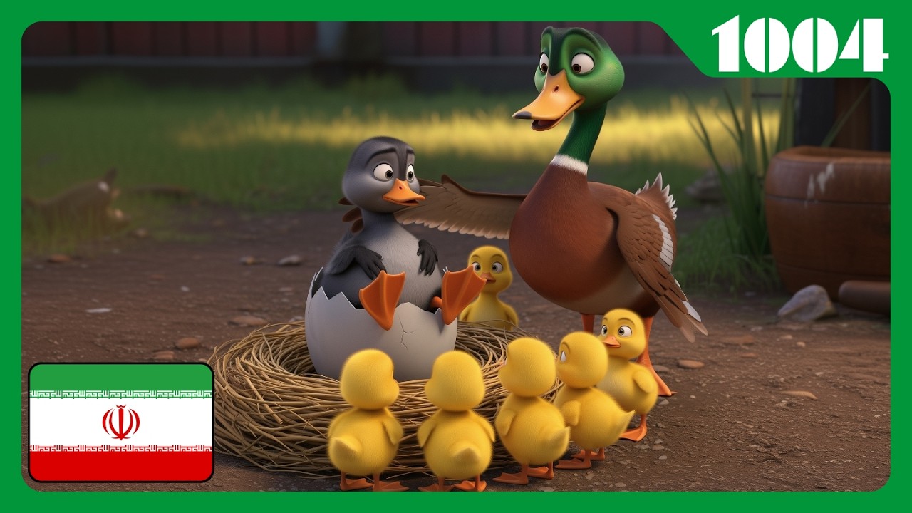 🇮🇷 جوجه اردک زشت (The Ugly Duckling) | افسانه | Hello Story World, 1004-L