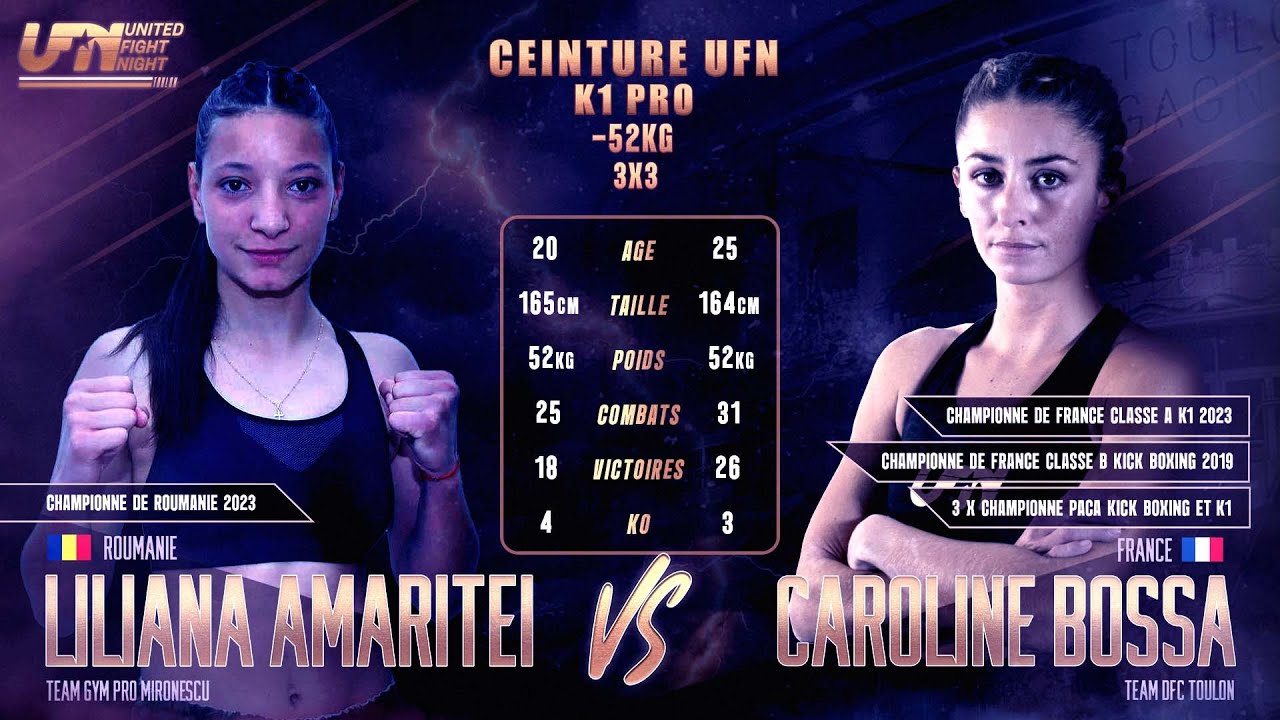 Caroline BOSSA vs Liliana AMARITEI By #VXS sound paradis #ufn  #toulon