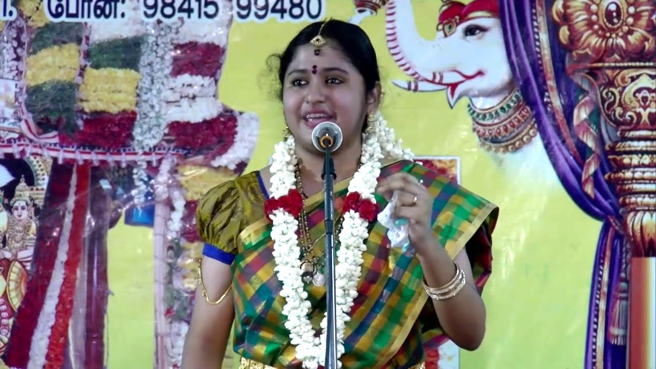 Harikatha recital on “Rukmini Kalyanam “ by Kum. Varsha Bhuvaneswari | Nanganallur for NSTSS