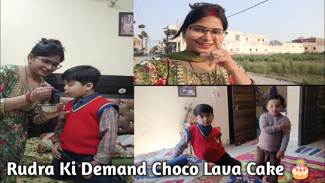 365/51 Day Celebration For 50 Daily Vlog Complete✅ 🥳Rudra Ki Demand Choco Lava Cake 🎂