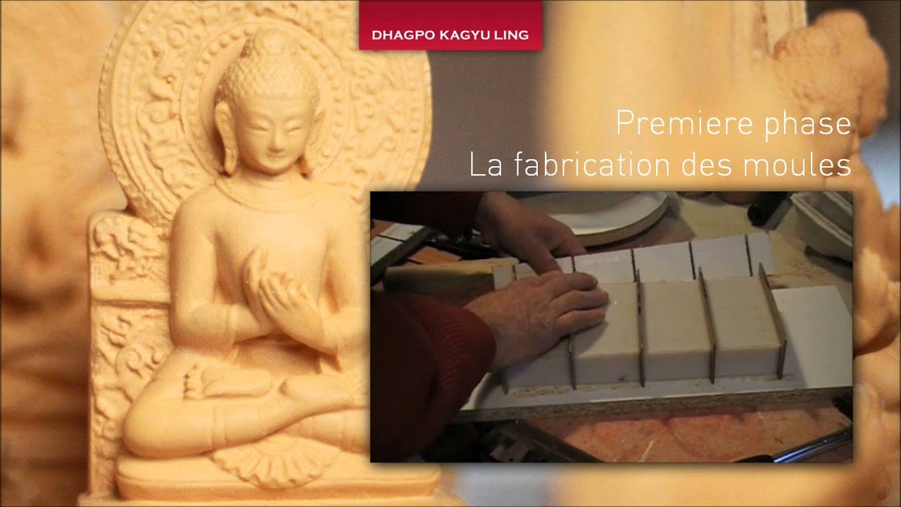 Production de Tsatsas pour l'Institut Dhagpo Kagyu Ling