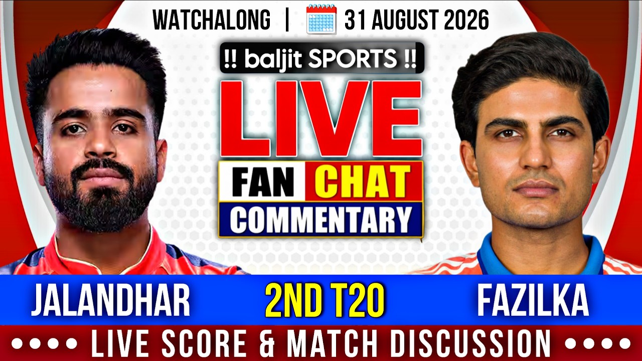 🔴 JAL vs FAZ | Jalandhar Warriors vs Fazilka Falcons | 2nd T20 | Live Score & Fan Commentary