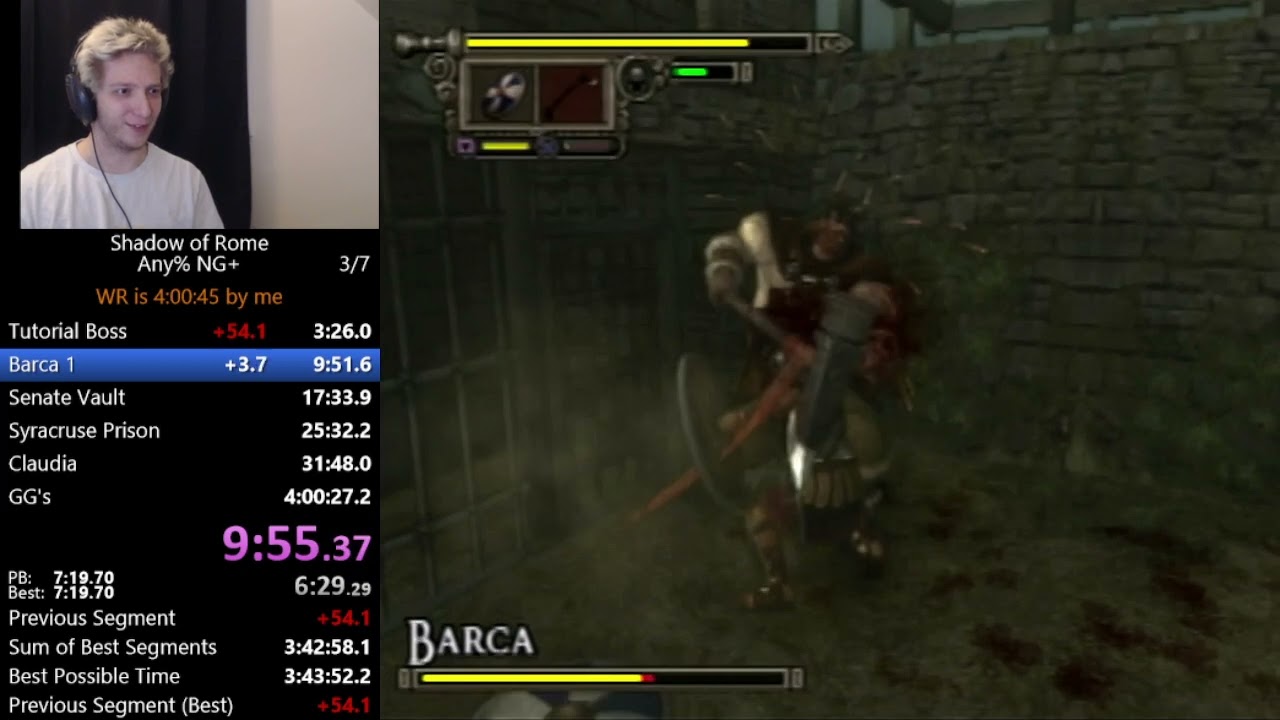 Shadow of Rome Any% Speedrun in 3:53:34