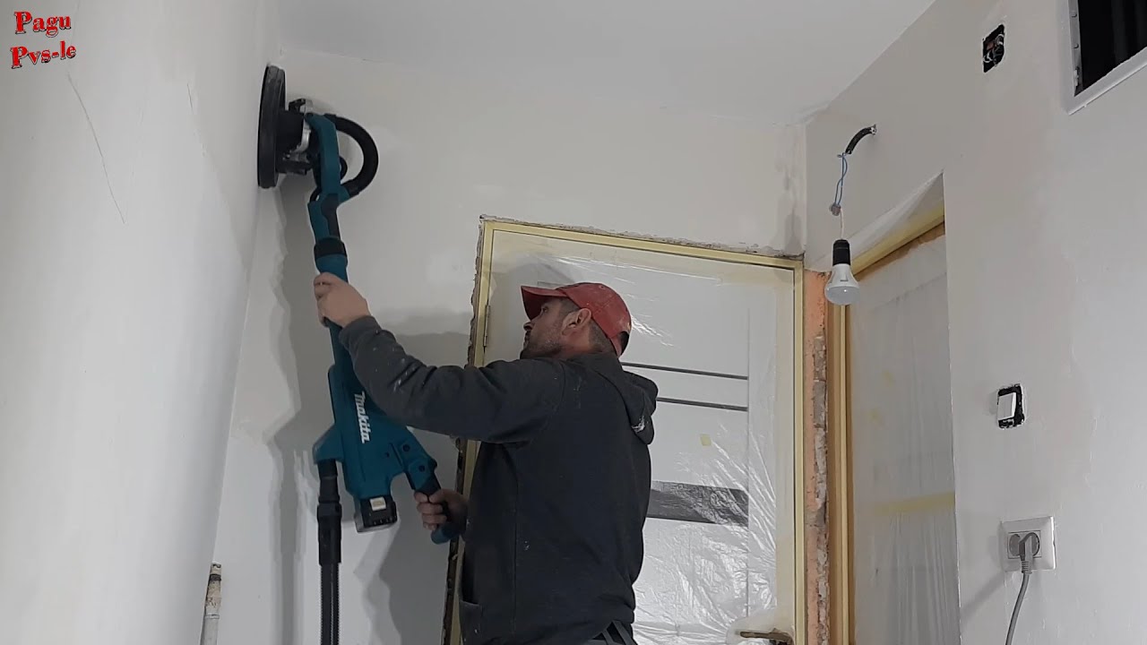 Makita DSL801Z Slefuitor pt pereti, tavane, gipscaron. GIRAFA pt pereti