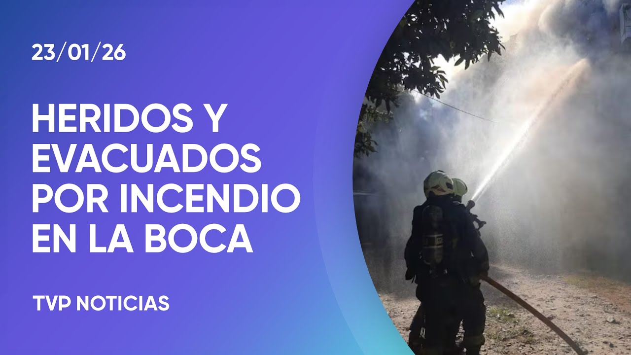 Incendio en un conventillo en La Boca