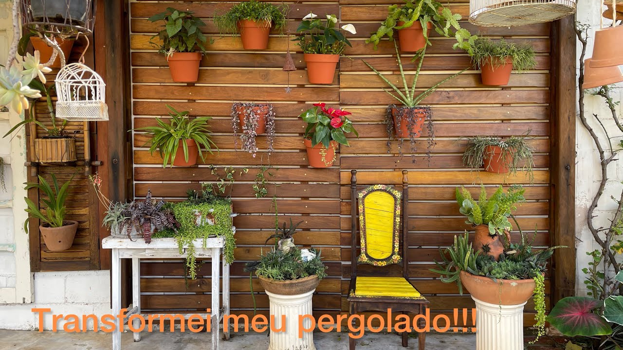 Fiz uma grande transformação, no meu pergolado!!