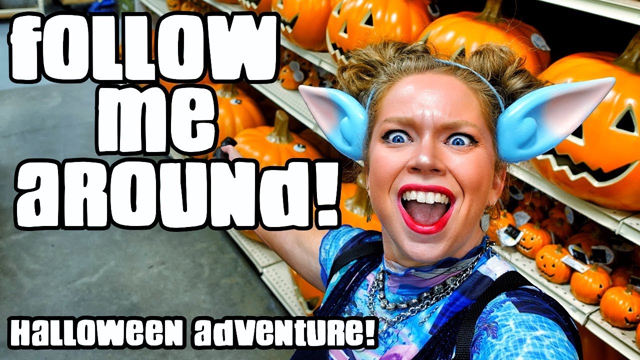 FOLLOW ME AROUND 'AT HOME'- Halloween Adventure In JUNE?!