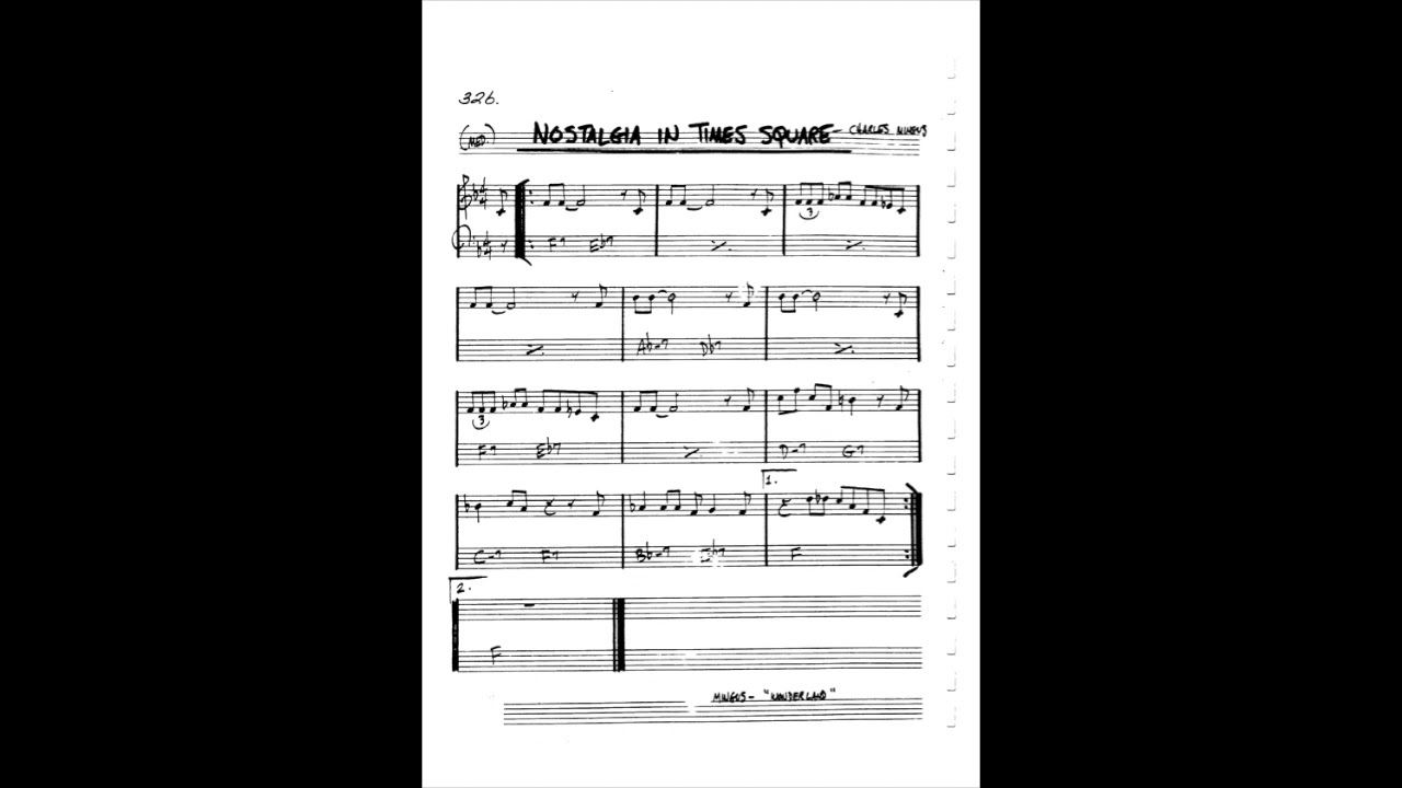 Nostalgia In Times Square - Backing Track (& Melody)
