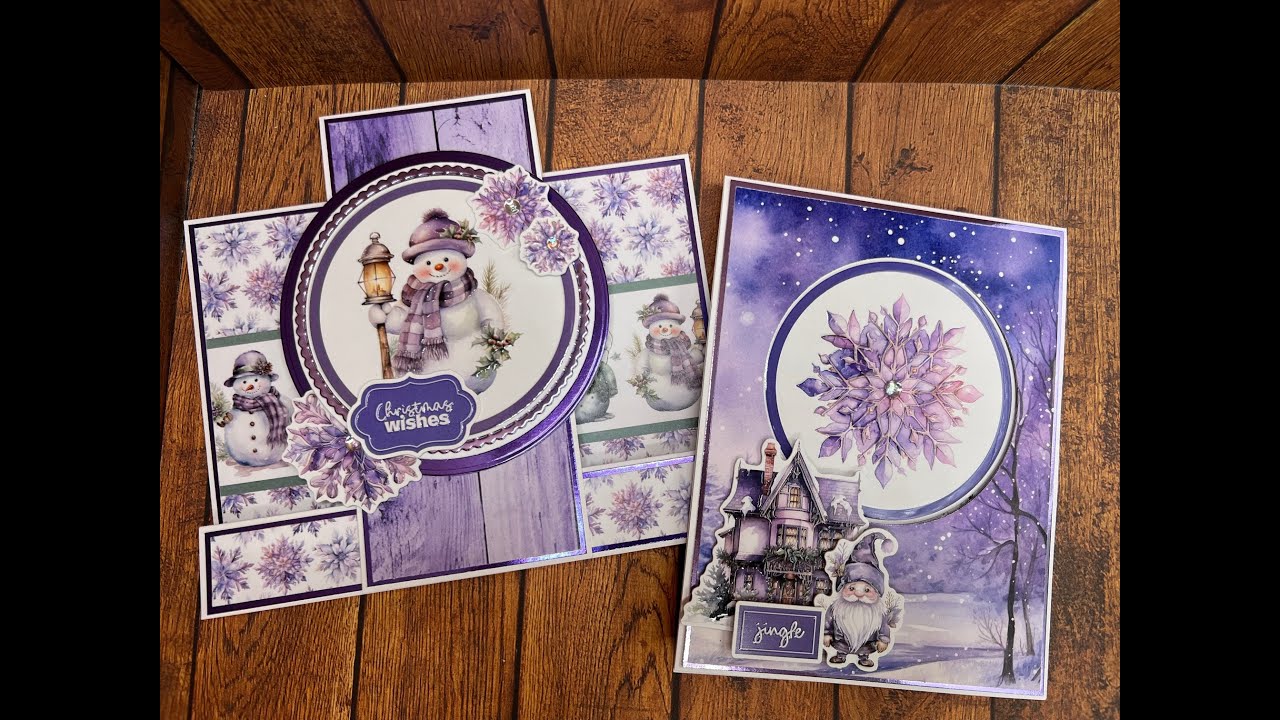 Crafty Hour 76 with Kourtney at Scrapbook-N-Memories Paper Rose Enchanting Christmas Cards