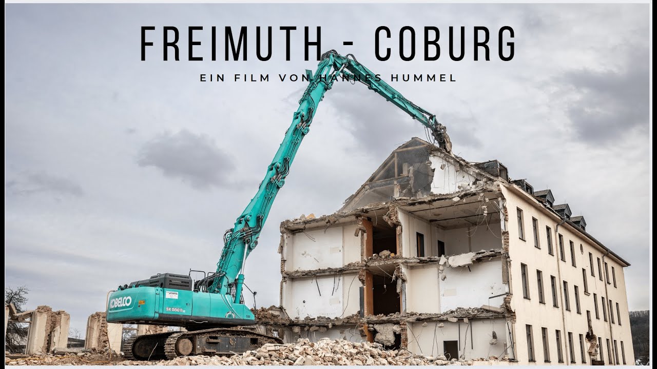 Freimuth Unternehmensgruppe - Abbruch mit Kobelco SK550 Longfront