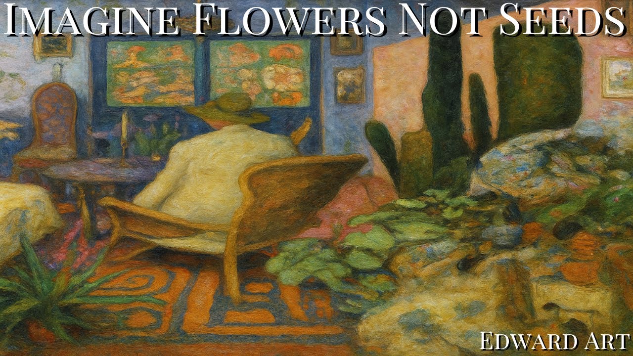 Imagine Flowers Not Seeds - Edward Art (Neville Goddard Inspired)