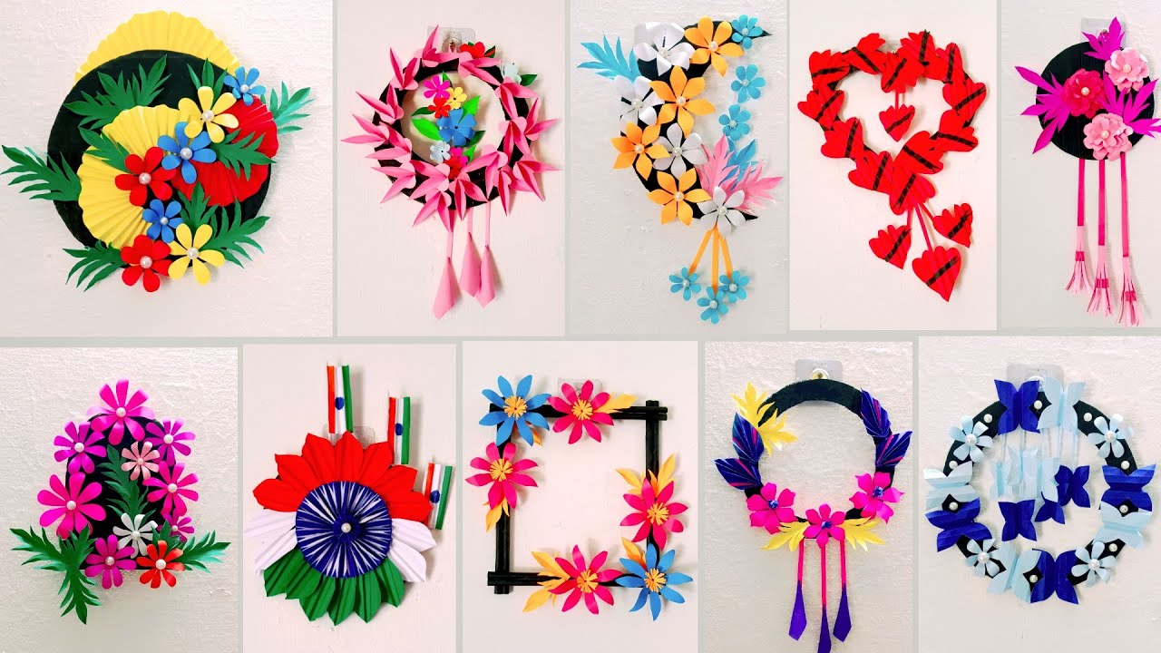 10 Amazing Wall Hanging / Paper Craft For Home Decoration Ideas 