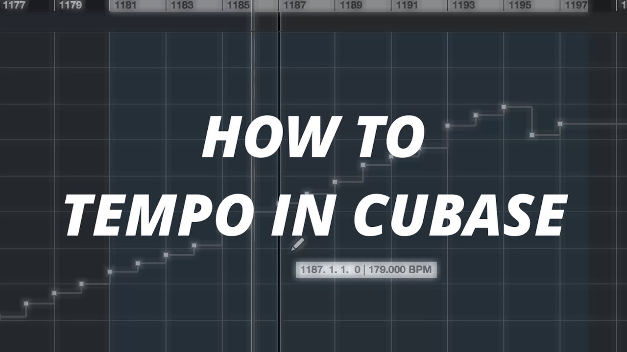 How to change TEMPO/BPM | Cubase Tutorial