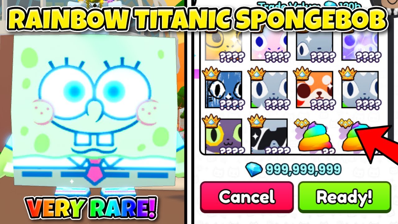 INSANE OFFERS for *Rainbow* Titanic Spongebob in Pet Simulator 99!