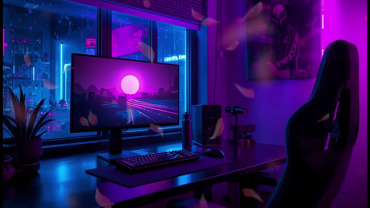 Late Night Gaming BassLiquid Drum & Bass + Piano | Relaxing Gaming Music