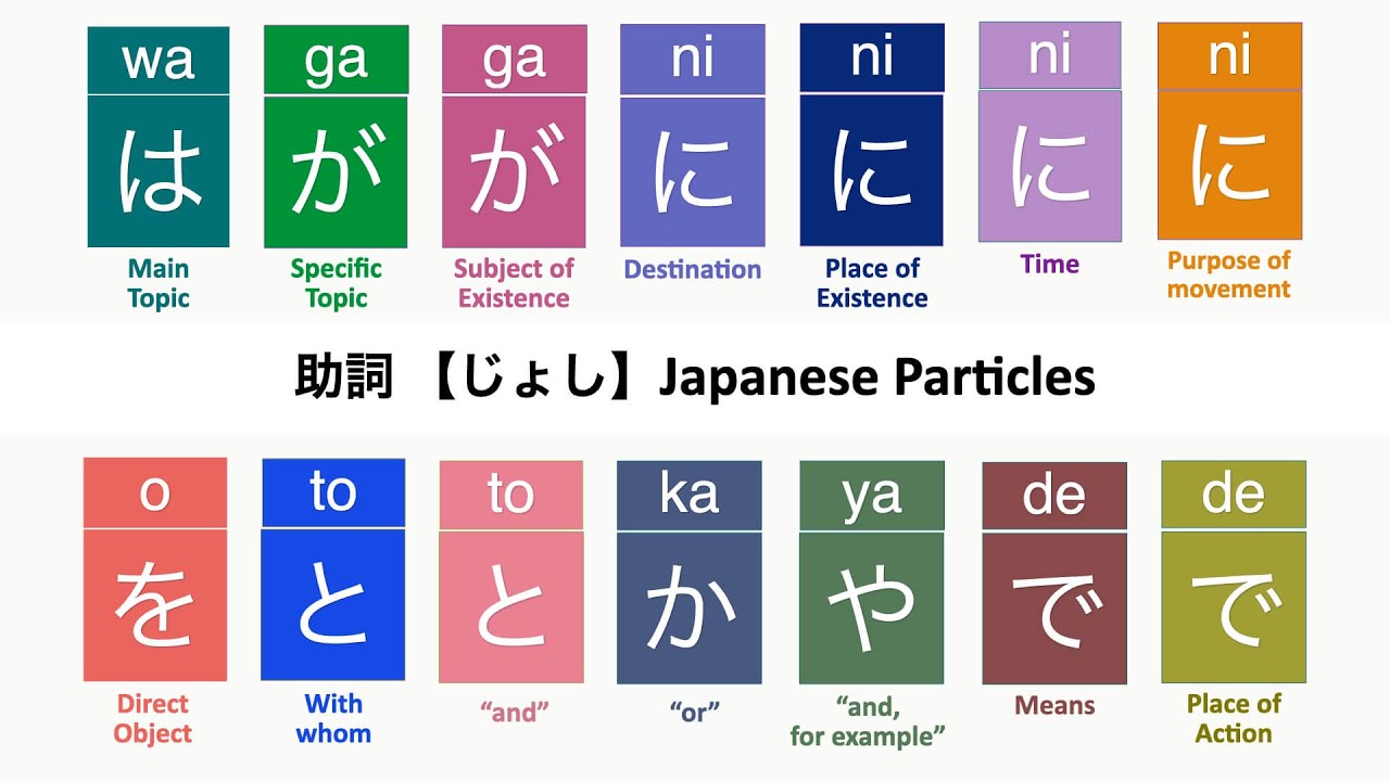 Japanese Particle Explained - 14 Particles 助詞 (じょし) ドリル