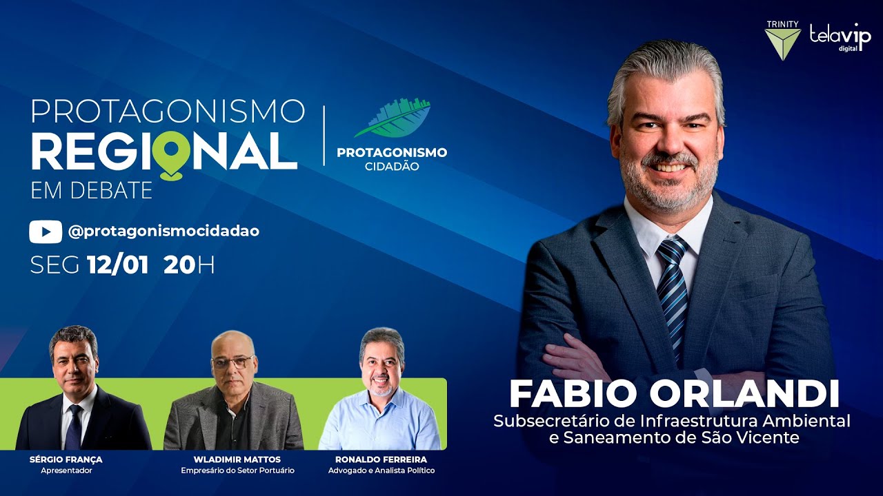 Fabio Orlandi, Subsecretário de Infraestrutura Ambiental e Saneamento de São Vicente