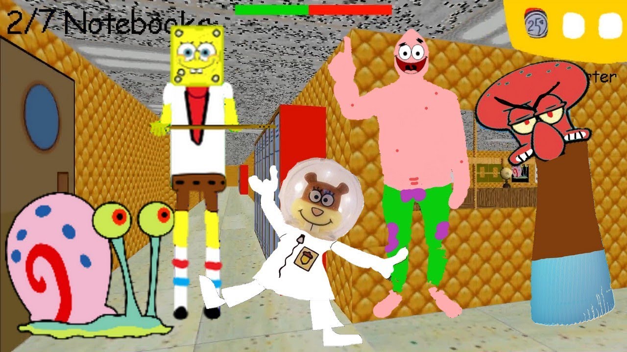 Spongebob basics v3 - Baldi's Basics V1.4.1 Mod