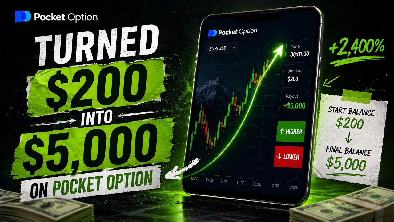 Binary Options Trading.  How I Turned $200 Into $5,000 on Pocket Option