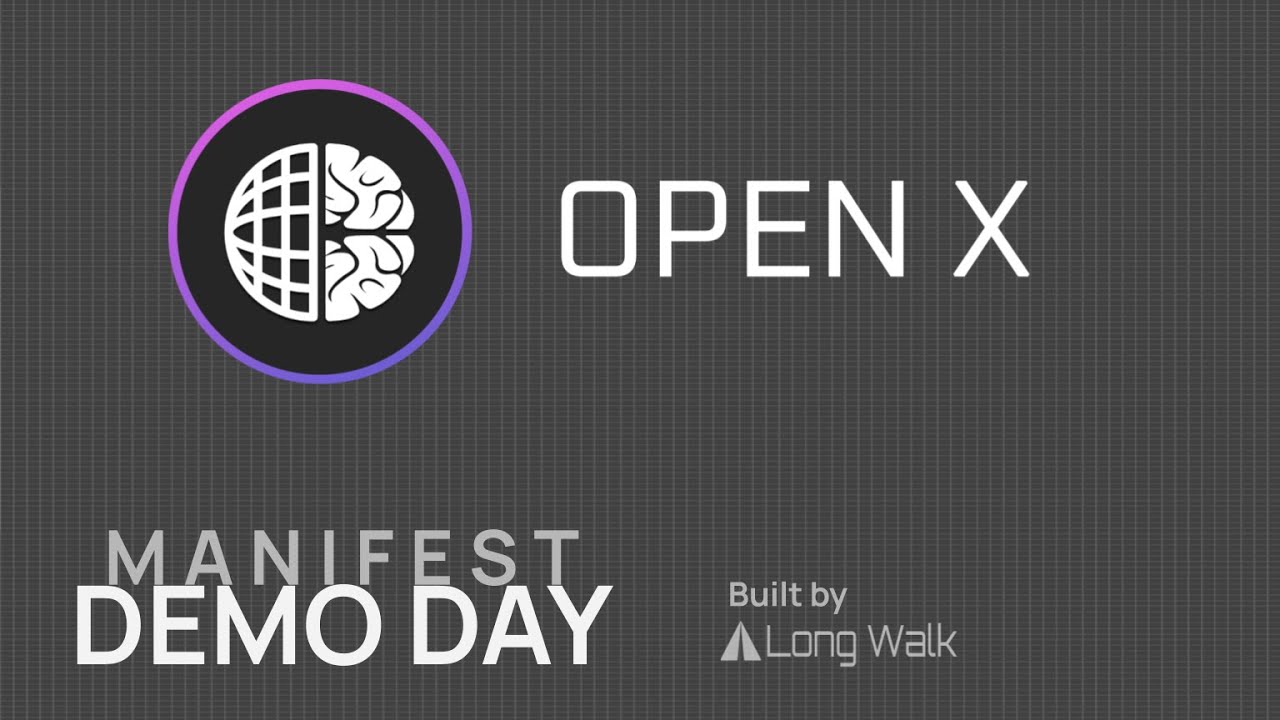 OpenX: Next Generation Technical Training | Manifest: Demo Day 2025