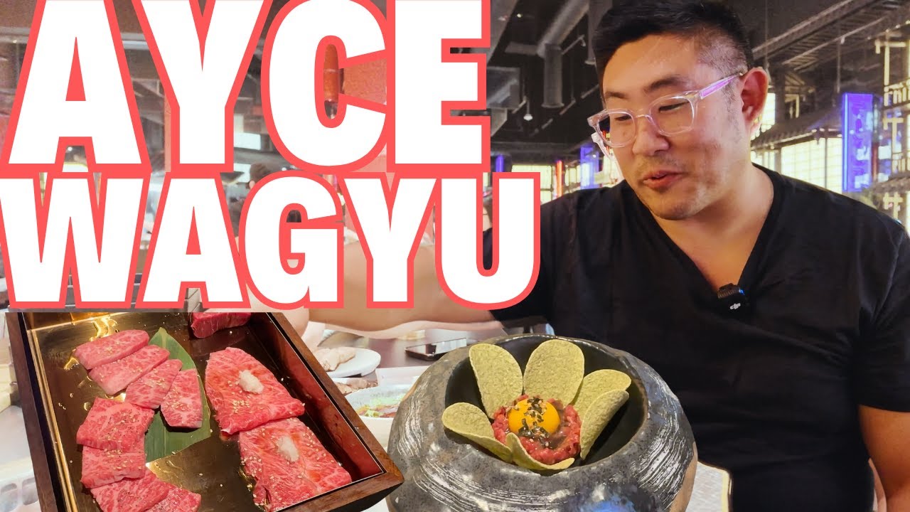 ALL YOU CAN EAT A5 WAGYU, giant prawns, sushi | Is JBBQ better than Korean BBQ?! | CHUBBY CATTLE
