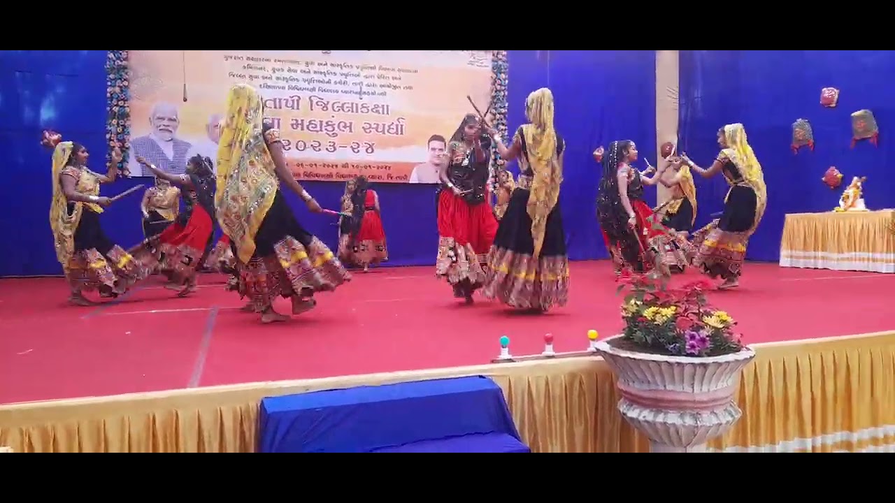 જિલ્લાકક્ષા કલામહાકુંભ સ્પર્ધા (રાસ-મારા ચિતડાનો અલબેલો ચોર - પાલવા દિપશીલાબેન)