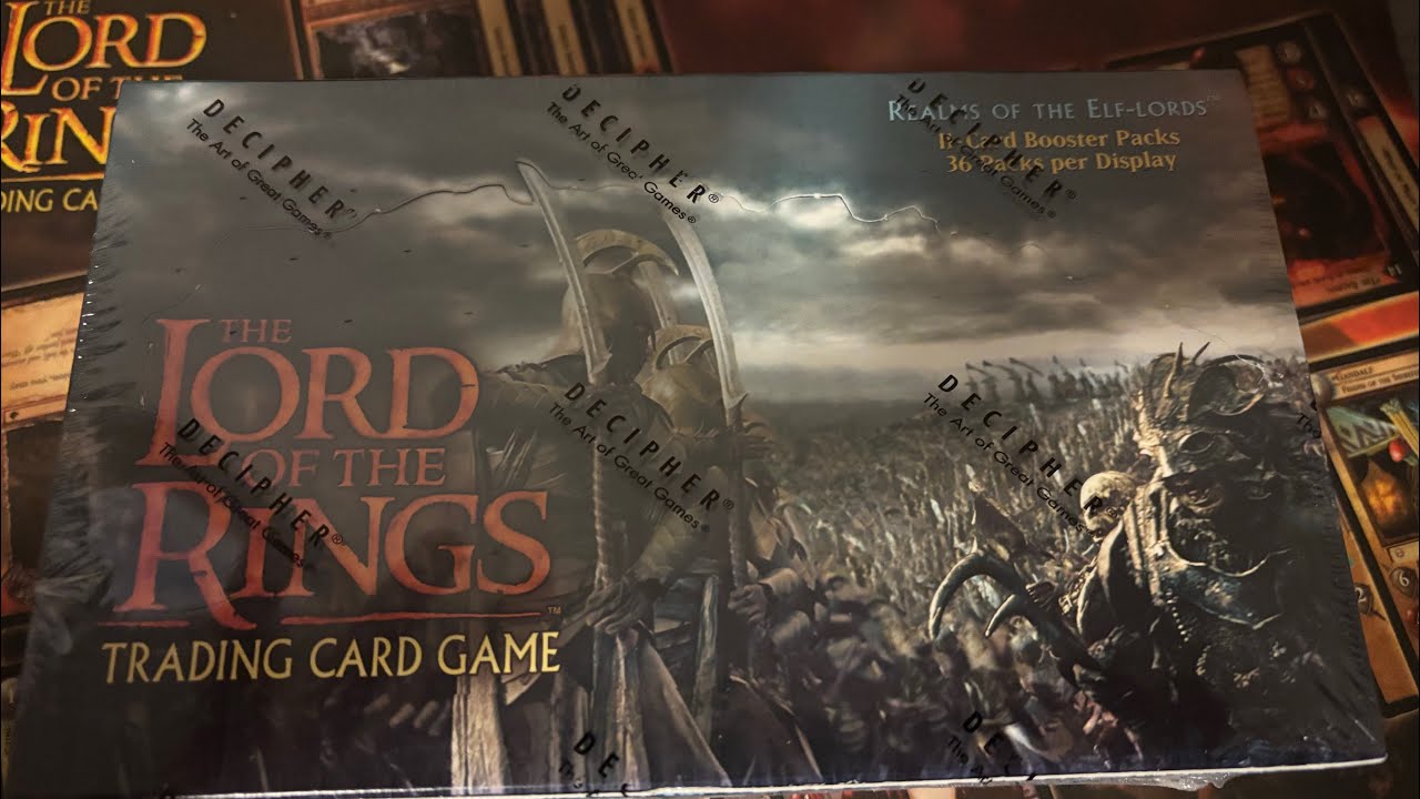 Lord of the Rings TCG Realms of the Elf Lords Booster Box Opening