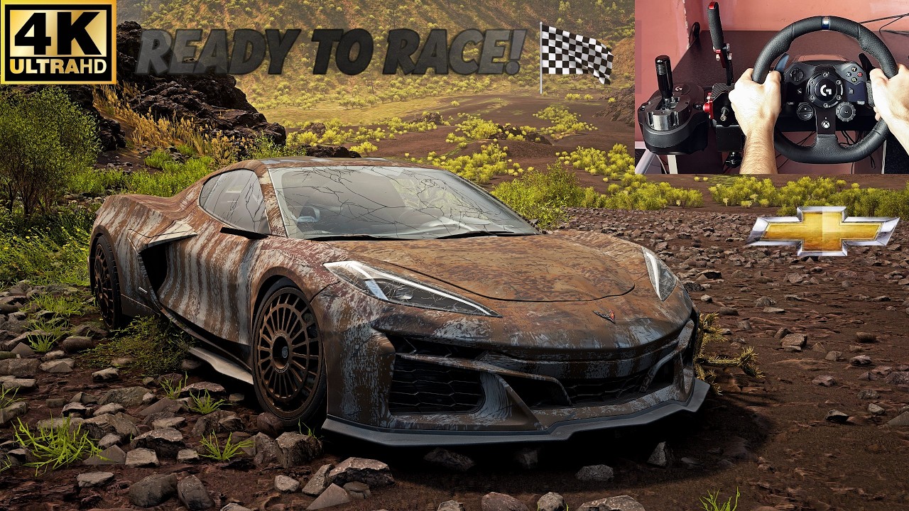 RESTORED & RACED VS HYPERCARS Chevrolet Corvette E-RAY C8 | Forza Horizon 5 Steering Wheel Gameplay