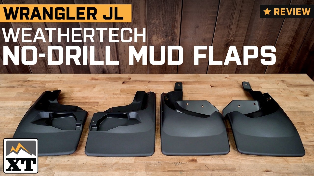 Обзор и установка брызговиков Weathertech без сверления для Jeep Wrangler JL.