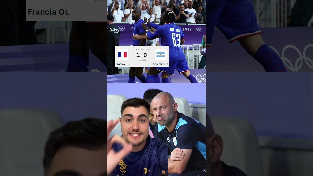 FRANCIA 1-0 ARGENTINA en los JUEGOS OL&Iacute;MPICOS #futbol #juegosolimpicos #jjoo #paris2024 #jjoo2024