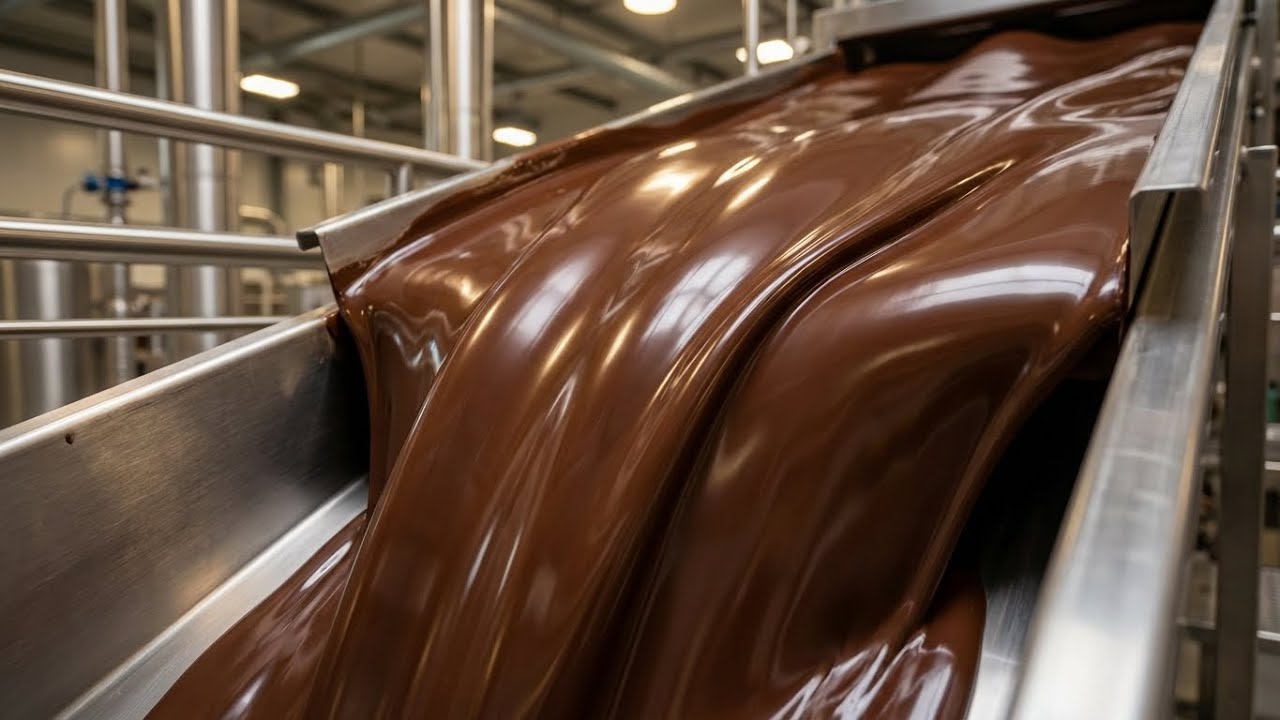 Inside a Modern Chocolate Factory | Watching Liquid Chocolate Turn Into Perfect Bars