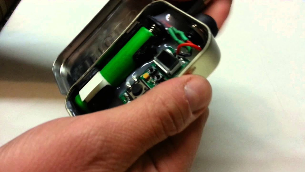 Altoids variables voltage/wattage vape mod
