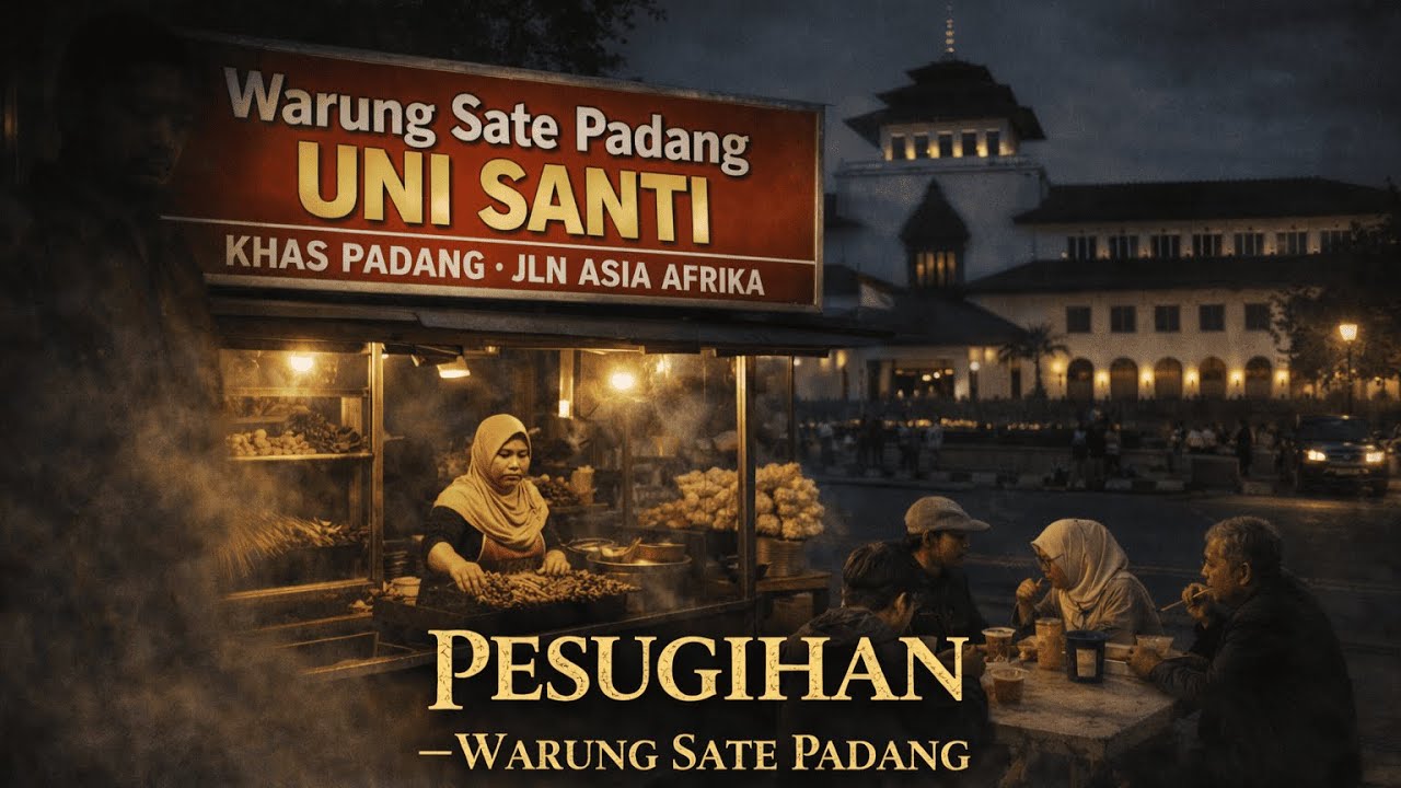 KISAH NYATA PESUGIHAN WARUNG SATE PADANG UNI SANTI DI BANDUNG