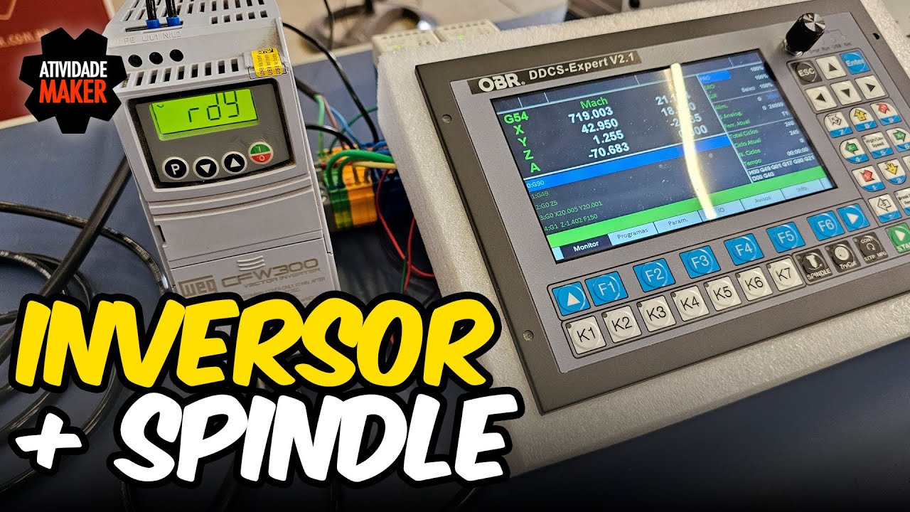 CNC Router com DDCS EXPERT 2.1 - INVERSOR FREQUÊNCIA + Spindle | OBR