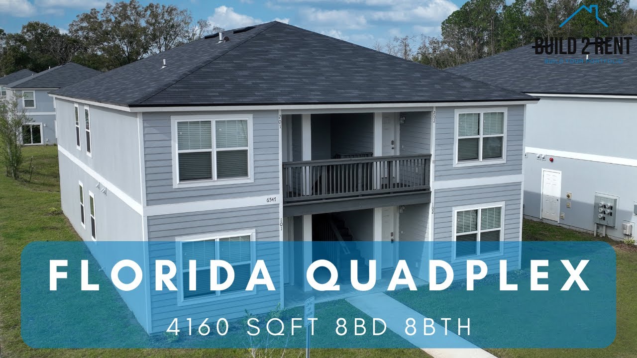 Build 2 Rent: Florida Quadplex (4plex) | New Construction  | 4160 SQFT 8 BD 8 BTH | (Build2Rent.com)
