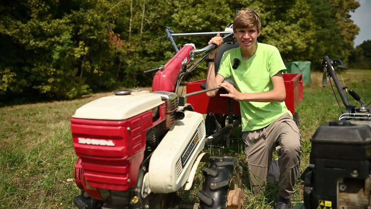 Mit diesen Maschienen arbeiten wir! Honda F800 Einachser, Schlegelmäher Rasentraktor, Motorhacke...